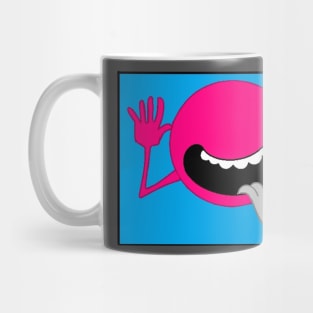 Hitchhiker face Pink Mug